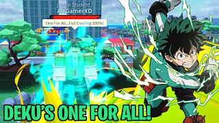 WHY DEKU'S ONE FOR ALL EXCELS IN EVERYTHING! | Boku No Roblox