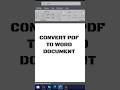 How to Cover PDF in MS Word Office #ppssolution #excel #exceltips