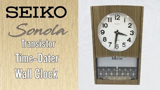 Настенные часы Seiko Sonola с транзистором Time-Dater