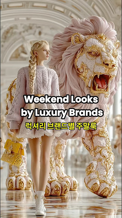 SUPERMODELS & GIANT GUARDIAN ANIMALS SLAY LUXURY WEEKEND LOOKS IN CUTE RUNWAY SHOW! 💼✨ #Fashion #AI
