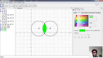 Concept  of Union and Intersection of  Set using Geo-Gebra by Ramesh Jaiswal