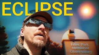 Solar Eclipse 2024 raw footage from Estes Park Colorado