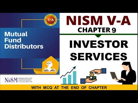 NISM Mutual Fund Chapter 9 - Investor Services