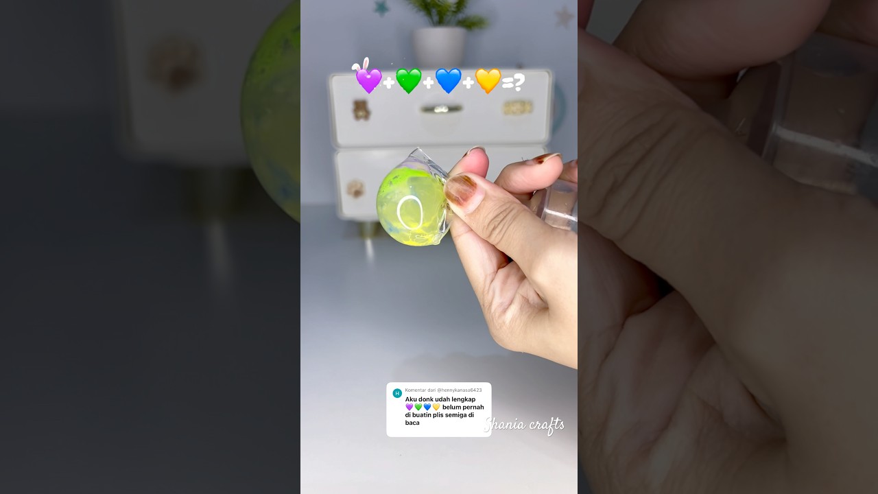Cara bikin balon nano tape 💜💚💙💛| Diy squishy ball 