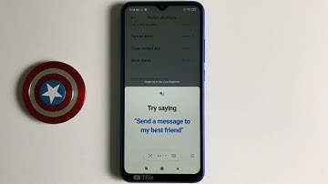 Press and hold the Power button for 0.5s to turn on Google Asisstant on Xiaomi Redmi 9A Android 10