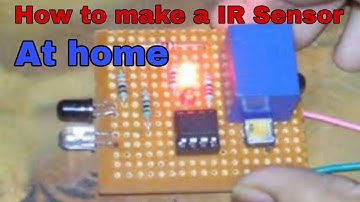 How to make IR Proximity sensor / diylong-range obstacle detector circuit!home made ir sensor!