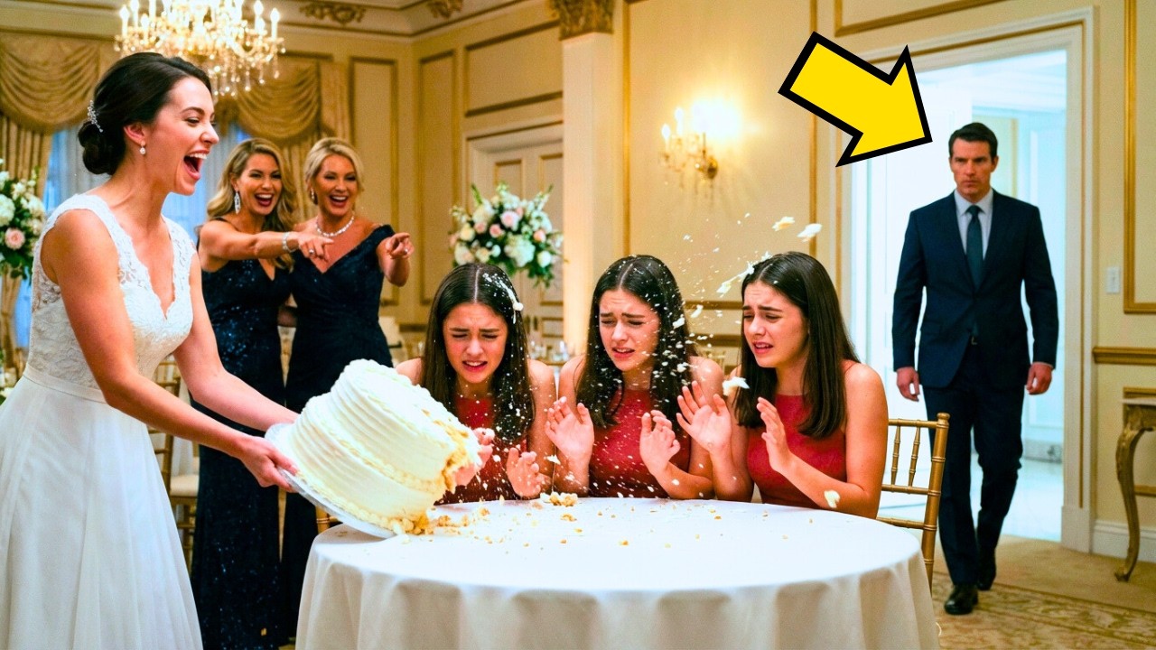 A NOIVA DO MILIONÁRIO VIÚVO HUMILHOU AS TRIGÊMEAS DELE NO DIA DO CASAMENTO... E PAGOU CARO POR ISSO.