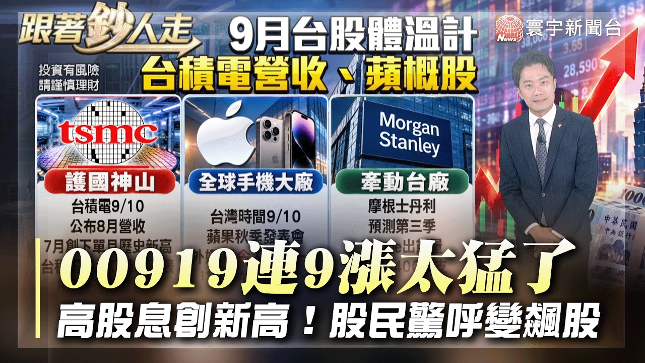 00919連九漲太猛了！成分股金融大爆發 網友驚呼高股息變飆股【#跟著鈔人走】｜#寰宇新聞 縮圖