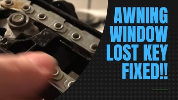 Whitco Awning Window Lock - Lost Key Fix
