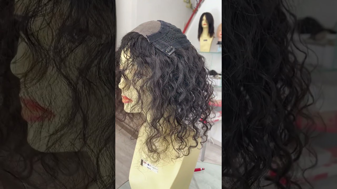 Mezza parrucca capelli veri remy ricci Capelli brasiliani Negozio on line www.capellixl.com