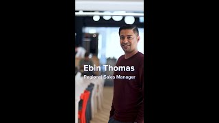 My Job in 60 Seconds: Ebin Thomas, Regional Sales Manager #Shorts