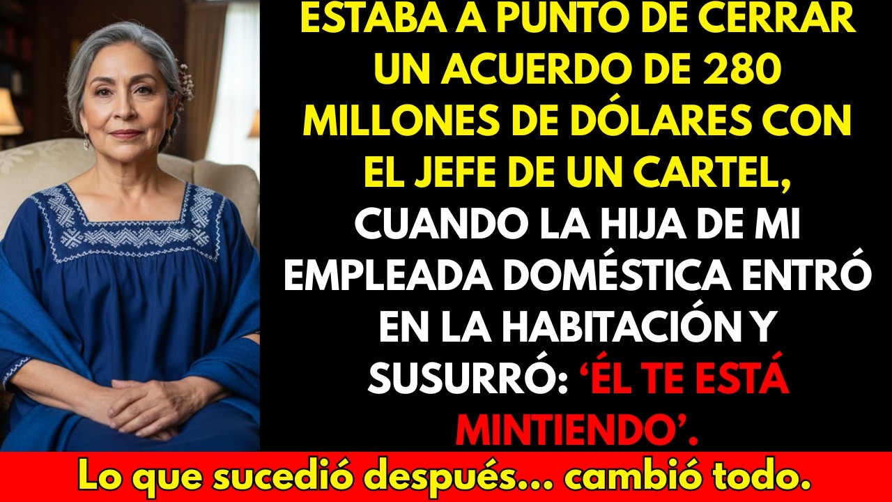 A Punto de Firmar un Trato de $280M — La Hija de la Empleada Reveló la Trampa del Cartel.