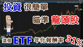 投資理財入門 39！投資很簡單，瞄準龍頭股。年化報酬率31%，比小型股還會衝。ETF 00757，ETN FNGU