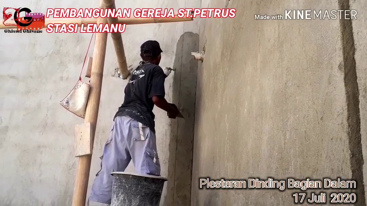  Plesteran Dinding  Gereja St PETRUS LEMANU YouTube