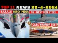 Indian defence updates  rafale mro facilitys5 ssbn steeldrdo sea launch padcats warrior test