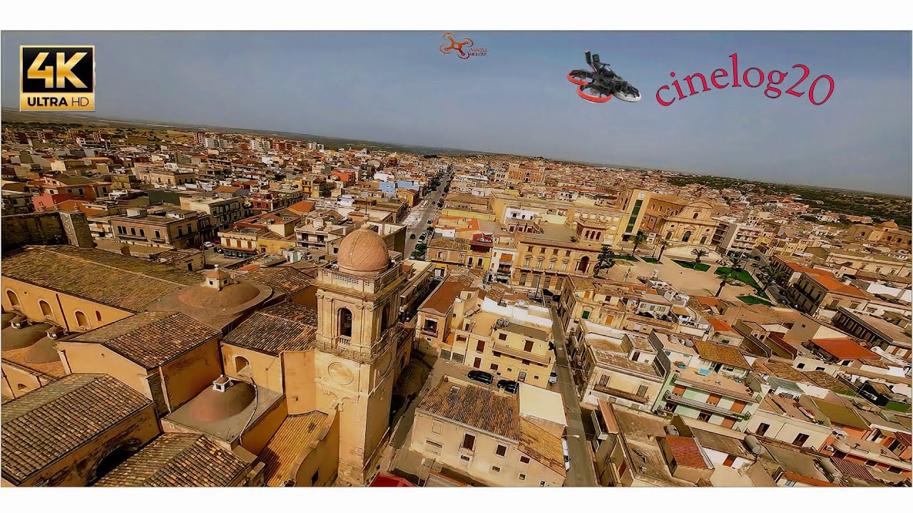 Un volo con il cinelog20 passando dal Loggiato del sinatra Santa Maria Maggiore #Ispica