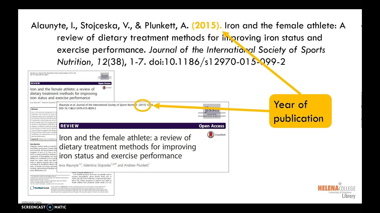 how to cite a journal article review