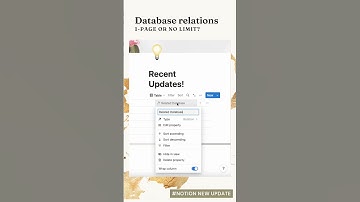 Notion Database relations! one page or no limit✨ #notion #shorts #notiontutorial