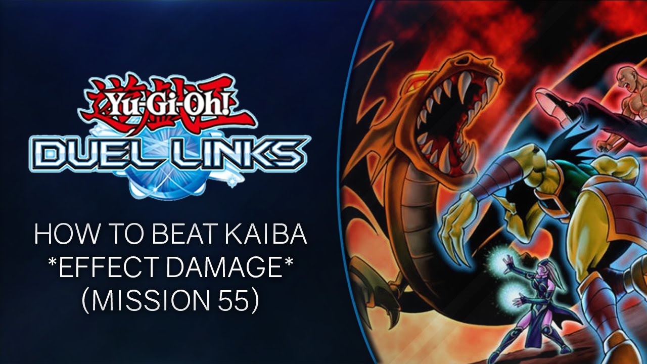 YU-GI-OH DUEL LINKS | How to beat Mission 55 (Kaiba 1500 Effect Damage)