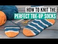 How to knit socks toe-up - a step-by-step pattern for beginners