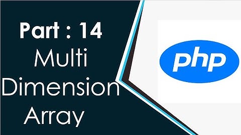Multi Dimensional Array in php in usdu / hindi