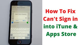 Information how to fix cant sign into itunes & app store on iphone and ipad after ios 13 Guide