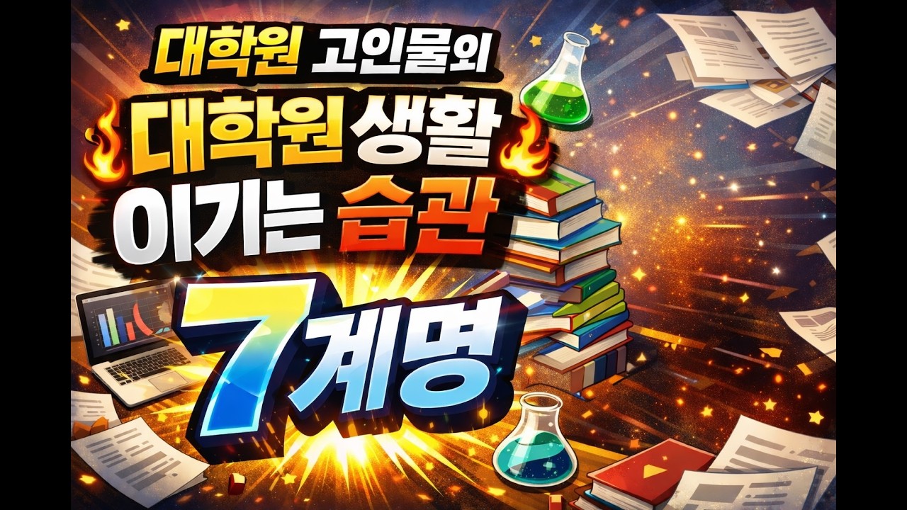 이기는 습관 7 - 대학원 신입생 필수시청! 대학원 고인물의 대학원생 7계명