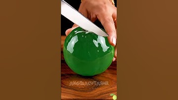 ASMR Cutting Glass Guava 🔪 | Crisp Slice Sounds #asmr #ai #aiasmr #relaxing #satisfying #shorts