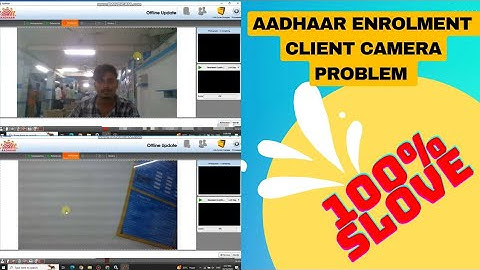 Aadhaar enrollment clint camera problem 100% solution | camera problem | #aadharcard #uidai #camera