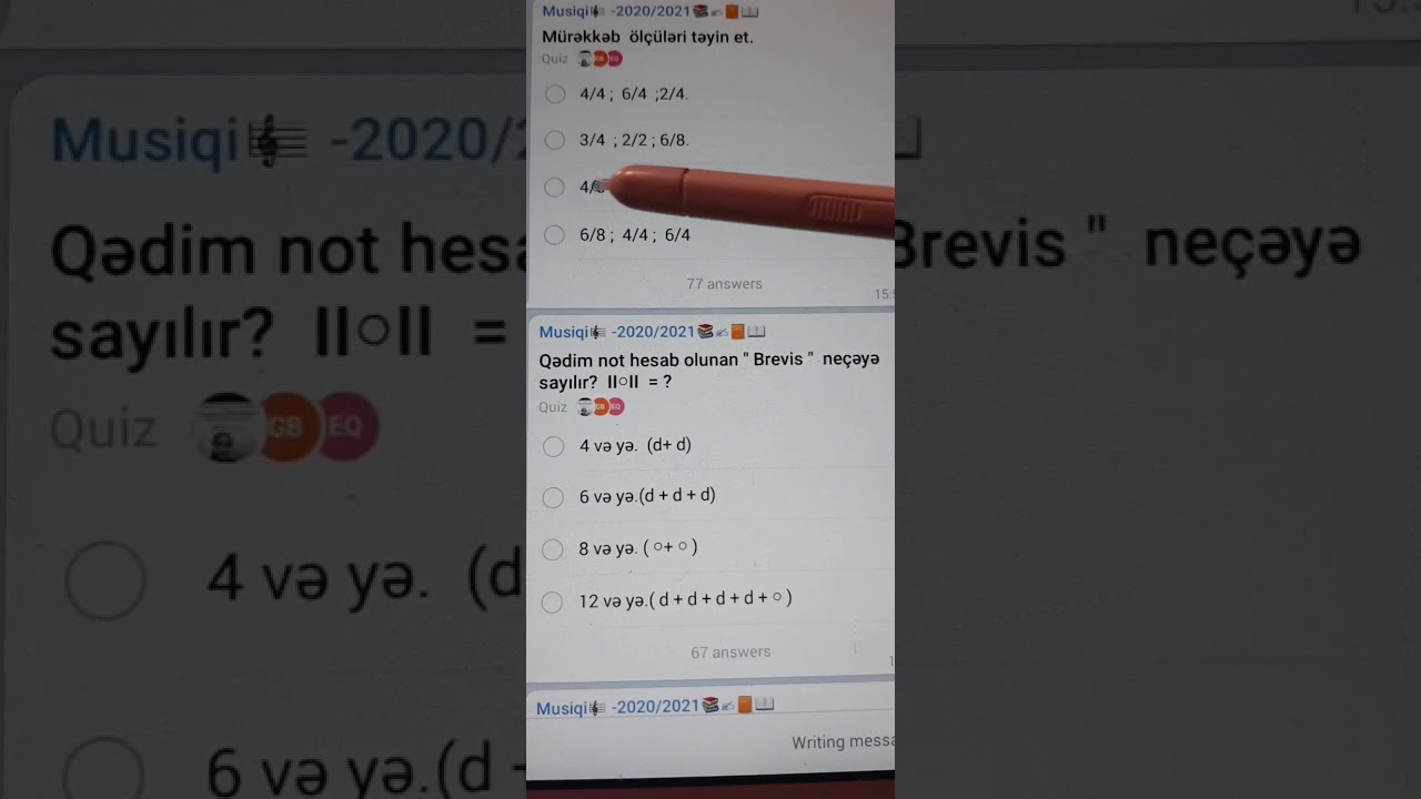 Nəzəriyyədən  test.