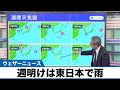 週明けは関東や東海など東日本で雨