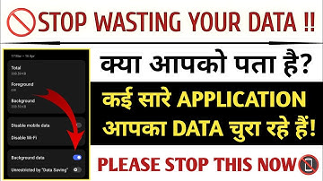 ✅How to Stop Background Data Usage by Apps (Save Mobile Data)Apps Ka Background Data Kaise Band Kare