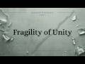 Jealousy &amp; Humility Pt 1 of 3: The Fragility of Unity