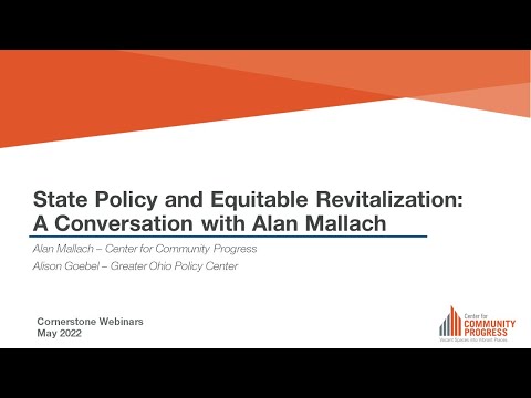 State Policy and Equitable Revitalization: A Conversation with Alan Mallach