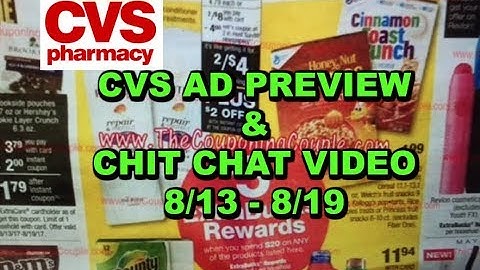 CVS AD PRREVIEW:  8/13 - 8/19 | MONEYMAKER & MORE GOOD DEALS!