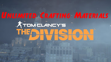 The Division. How to get unlimited crafting materials