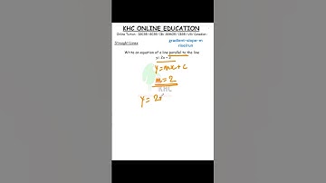 Parallel Lines Equations  Straight Lines  IGCSE