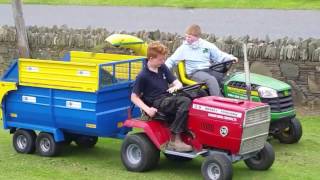 Murray and Connor bros. The Grass lads scarifing  grass 2nd video