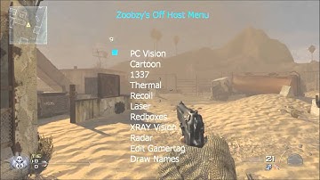 MW2 | TU8 | Zoobzy Off Host Mod Menu |Online/Offline | Preview | New Features! +HD