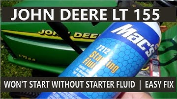 JOHN DEERE LT155 | 15HP KOHLER ENGINE  |  NO COLD START WITHOUT STARTER FLUID