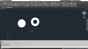 Autocad - How to draw solid filled circles and rings using two methods