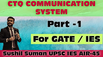#communication system question by IES sushil suman@gate@upsc ies #learn concept through questions