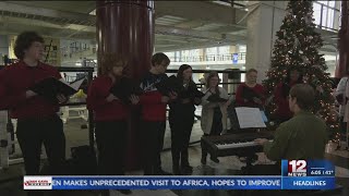Fairmont State University holds Christmas Tree lighting