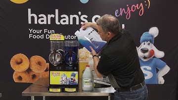 Ugolini Slush Machine -  Mixing Slush Puppie Neutral Base - Harlan