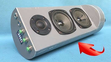 Maak een mini Bluetooth-luidspreker van PVC-buis!! Zeer krachtige bas