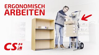 Ergonomisches Arbeiten | E-Treppensteiger mit Hebefunktion by companyshop24 1,263 views 3 years ago 1 minute, 21 seconds