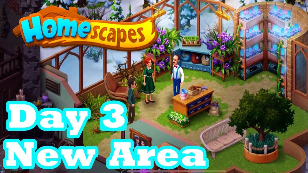 Homescapes New Area Day 3 Story HD Gameplay Walkthrough IOS Android