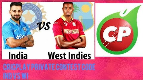 Cricplay Private Contest Code IND VS WI 12 OCT