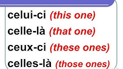 French Lesson 147 - Demonstrative pronouns CELUI CELLE CEUX CELLES - Pronoms démonstratifs