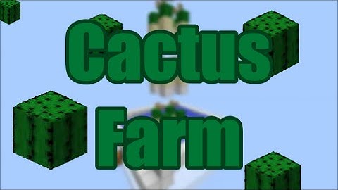 Minecraft: Fully automatic cactus farm 1.8